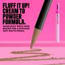 NYX PROFESSIONAL MAKEUP Fluff & Snatch Brow Powder Pen, Cream To Powder Eyebrow Pen For Soft, Defined Brows, Smudge and Transfer-Resistant Formula - Ash Blonde