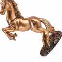 European Horse Sculpture Desktop Ornament for Cafe and Restaurant Decoration (bs-021 Copper Color)