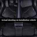 Cargo Mat& Backrest Protector for 2021-2025 Ford Bronco 4 Door - Trunk Liner with Backrest Mats, Custom All-Weather TPE Protector Accessories Black