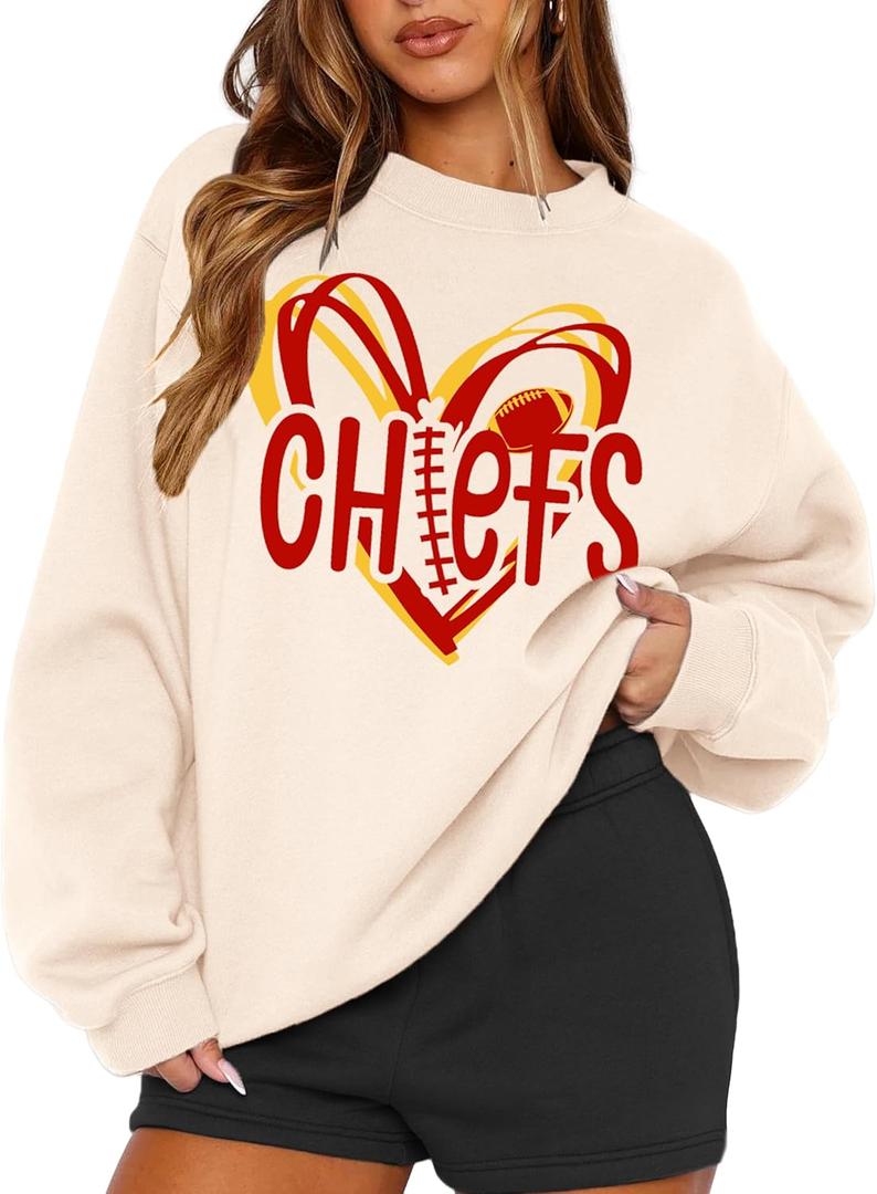 MAPICK Womens Oversized Christian Sweatshirts Fleece Crewneck Sweaters Embroidered GOD IS GOOD Casual Pullover Tops (XX-Large)