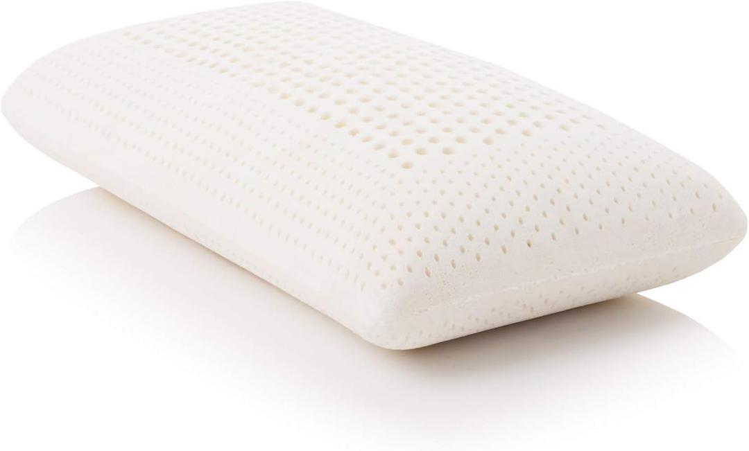 MALOUF 100% Natural Talalay Latex Zoned Pillow, King High Loft, Plush