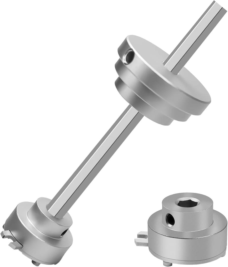 Inside Pipe Cutter for PVC Pipe-Aluminum Alloy Internal PVC Pipe Cutter for 1-1/2"and 2"Pvc Pipe, 7"Adjustable Cutting Depth PVC Pipe Cutter Tool Suitable for ABS, PVC, CPVC, PE, or PP Material (Silvery)