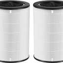 2 Pack AP-T45 AP-40FT Filters Replacement,True HEPA Filter Compatible with Homedics Total Clean 5-in-1 Air Cleaner Purifier AP-T40FL,AP-T40WT,AP-T40WTAR,AP-T45,AP-T45-BK,AP-T45-WT,Part #1461901