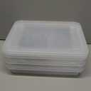 Citylife 3 PCS Plastic Storage Bins with Latching Lids Portable Project Case Clear File Box Stackable Storage Containers for Organizing A4 Paper, Photo, Document, Scrapbook