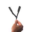 Level 3 Milly Razor - Fast and East to Assemble - Excellent Grip and Control - Straight Razor Holder- Level Three Holder (Black)