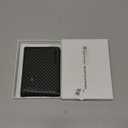 Auskang Smart Wallet For Men with Tracker, Best Gift for Men Wallet, Works with Apple Find My, RFID Blocking, Credit Card Holder, Not For Android, Black (Grid Pattern)