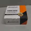 ANNFUZ Keyed Alike Combo Set Entry Door Lever Lock Set with Same Keys & Single Cylinder Deadbolt, Heavy Duty Square Door Handle Lockset, for Front Door, Bedroom & Office, Brushed Nickel