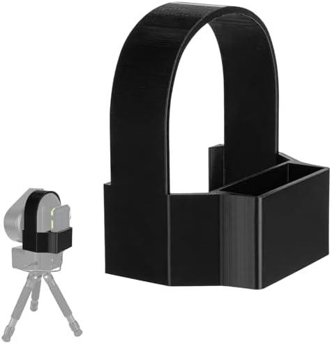 Extended Power Supply Holder Compatible with ZWO Seestar S50 | Cord Tangle-Free Portable Holder | Secure Attachment for Astronomical Observation | Durable Construction (Black)