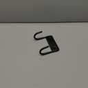 BiJun Ironing Board Holder Wall Mount, Ironing Board Hanger with 5 Inch Length, Iron Board Hook Wall Mount for Laundry Rooms (Black)