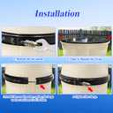 190003 Tension Control Clamp Kit Compatible with FNSP Series, Clean&Clear Plus,Quad DE Series Swimming Pool and Spa Cartridge Filter, 23-1/4" Length