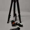 73" Camera Tripod and Monopod, Professional Aluminum Tripod Stand for Mirrorless Camera/DSLR/Cell Phone/Camcorder/GoPro, with Phone Holder and Travel Bag (Black)