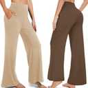 FULLSOFT 3 Pack Women's Wide Leg Yoga Pants Comfy Loose Sweatpants High Waisted Lounge Casual Pants with Pockets