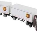 Daron UPS Die Cast Tractor with 2 Trailers