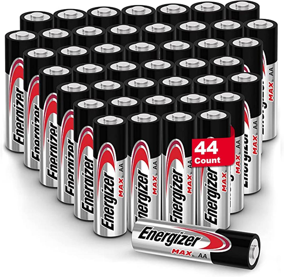 Energizer AA Batteries, MAX Double AA Battery Alkaline, 24 Count,44