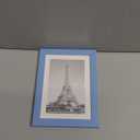 Upsimples 5x7 Picture Frame, Display Pictures 4x6 with Mat or 5 x 7 Without, Wall Hanging Photo Frames, Blue, 1 Pack
