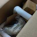 Adjustable Height Hydraulic Rolling Swivel Stool Chair with Metal Base and Faux Leather Cushion for Salon, Medical, Office and Home, 503 Kai Series, Saddle Seat, Vanilla