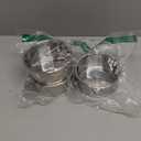 E-far 4 Inch Small Cake Pan Set of 3, Stainless Steel Mini Round Smash Cake Baking Pans, Non-Toxic & Healthy, Mirror Finish & Dishwasher Safe