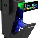 Gun Safe, Biometric Pistol Safe Fingerprint Quick Access Drop Down Handgun Safe Single Mount Pistol Case for Desk Bedside Nightstand