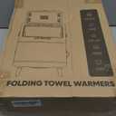 2025 Large Towel Warmer with 35L Capacity, Foldable Towel Warmer Bucket for Bathroom Fit Oversized Towels Bathrobes Blankets