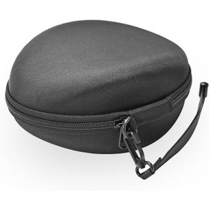Hard Travel Carrying Case Compatible with Skullcandy Crusher Over-Ear Headphones. (Case Only, Not Include The Device)-Black(Gray Lining)