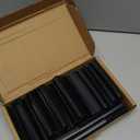 48 Pack 2 Shapes Winter Pool Cover Clips - Double Protection Pool Closing Kit for Above Ground, 4.7" Clamps for Steel Wall Swimming Pools, Black