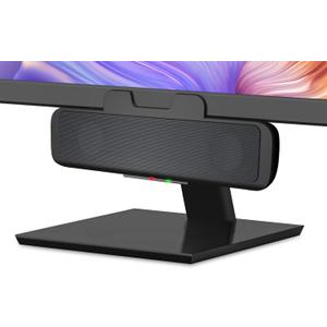 Cyber Acoustics USB Speaker Bar (CA-2890)  Stereo USB Powered Speaker, Easily Clamps to Monitor, Convenient Controls