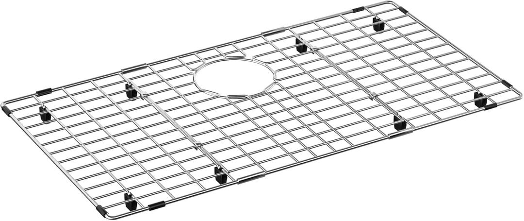 Sink Protectors Stainless Steel Sink Grates for Kitchen,Sink Bottom Grid,Rust-Resistant,Rear Drain Location (27.6"Lx14.6"W)