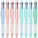 Multicolor Ball Point Pens 4-in-1 Colored Pens (1.0mm) Assorted Inks 4-Color Ballpoint Pen (18 pack)