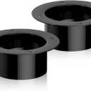 Hon&Guan 3 Inch Duct Connector, Plastic Duct Flange Vent Systems 3 Flange for Heating Cooling Ventilation Vent System-2PCS.