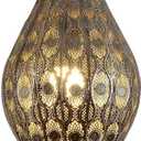 Turkish Lamp Vintage Chandelier Moroccan Lamp Etching Pendant Light, Brown Iron Hollow Arabic Ceiling Hanging Light Pendant Lighting for Kitchen Island Restaurant Hallway Foyer