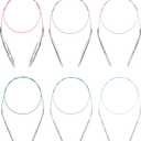 Circular Knitting Needles Set Round Needle Metal Magic Loop 40 Inch Size 15 11 9 7 4 1.5