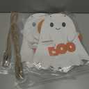 2 x Halloween Door Decorations Halloween Wreath Cute Ghost Decor Boo Sign Wooden Front Door Hanger Ghost Hanging Sign Wreath for Wall Indoor Home Decor