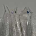 8 Pcs Reusable Glass Straws with Flower Butterfly Glass Clear Shatter Resistant Bent Colorful Floral Cute Reusable Straws with 2 Pcs Brush for Party Drink Cocktail