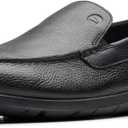 Clarks Men's Flexway Step Moccasin (9.5, Black Leather)