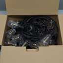 Brightever 50FT Outdoor String Lights Waterproof, 2700K Bright LED Patio Lights with 27 ST38 Shatterproof Vintage Bulbs, Retro Connectable Edison String Lights for Outside, Garden, Balcony, Porch (50FT-Warm White, Black Wire)