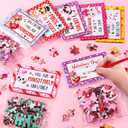 24PCS Valentines Day Cards for Kids School Classroom with Cat & Dog Jigsaw Puzzles Toys Birthday Gifts Party Favors for Toddlers Boys Girls Goodie Bag Stuffers Treat Bulk Valentine Day Exchange Gifts