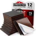 X-PROTECTOR Non Slip Furniture Pads  12 Premium Furniture Grippers 3"! Best SelfAdhesive Rubber Feet Furniture Feet  Ideal Non Skid Furniture Pad Floor Protectors  Keep Furniture in Place! (3 inch 12 Square)