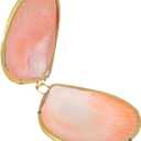 COHEALI Box the home decor ring case desktop decor small necklace container jewelry organizer shell jewelry case chic pearl clam scallop decorate natural freshwater shells (6.5x6cm, Random Color)