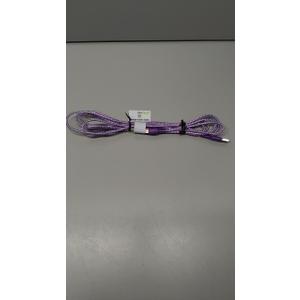 CCY Lightning 10Ft Braided Cable, Purple