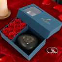 Happy Anniversary Rock Gifts for Men & Women - Decorative Rock with Heartfelt Message, Anniversary Wedding Gift for Husband Wife Him Her Couple,Romantic Keepsake,Engraved Natural River Stone Accessory