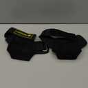 MANUEKLEAR Gym Straps Weight Lifting, Double Leather Lifting Straps for Men Deadlift with Cushion Wrist Loop, Gym Lifting Wrist Wraps for Weightlifting (Black)