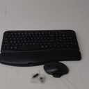 Wireless Keyboard and Mouse Combo, Ergonomic Wave Keys, Cushioned Plam Rest, Comfortable Silent Natural Typing, 2.4G Lag-Free, Full Size Keyboards Cordless Set for Multi-OS, Windows/Mac -SABLUTE (Classic Black)