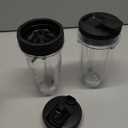 Blender Cups Replacement Parts For ninja,2-Pack 24oz Blender Cups with Sip & Seal Lids,7 fins Blender Replacement blade Compatible with Ninja BN401 BN751 BN801 BL480-30 BL642-30 BL682 BL687 NN102