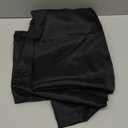 sancua Rectangle Tablecloth - 60 x 84 Inch - Stain and Wrinkle Resistant Washable Polyester Table Cloth, Decorative Fabric Table Cover for Dining Tables, Buffet Parties and Camping, Black