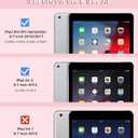 BMOUO Case for iPad 6th 5th Generation (iPad 9.7 inch, 2018/2017), Shockproof Protective iPad 9.7 Case with Built-in Stand/Pencil Holder for iPad 6th/5th Gen, Air 2, Pink