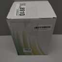 Modern Clear Coaster Set of 5- Glass Coasters for Drinks Crystal Coasters Round Cup Coasters Coffee Table Decor for Office, Kitchen, Bar, Dining Room, Living Room, Patio(Amber)