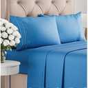 Full Size 4 Piece Sheet Set - Comfy Breathable & Cooling Bed Sheets Set - Hotel Luxury Bedding for Women, Men, Kids, Teens, Boys & Girls - Deep Pockets, Soft and Wrinkle Free - Oeko-Tex - Royal Blue