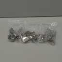 Hicarer 30 Set Window Well Cover Clips Outside 1.4 x 0.7 x 0.5 Inch Egress Window Well Covers Hardware Kit Basement Spring Clip with Screws Heavy Duty U Clip for Basement Window Well Cover Exterior