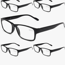 Gaoye Professional Reading Glasses for All Day - Computer Readers with Blue Light Protection -
Color: B1-5 Pack Light Black - +1.25