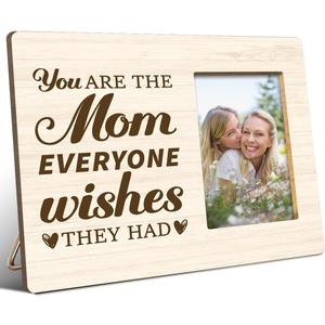 JANLAN Mom Picture Frame,Mother Gift for Birthday Christmas Mothers Day,You Are the Mom Everyone Wishes They Had Photo Frame,Fits 4x6 Inch Photo